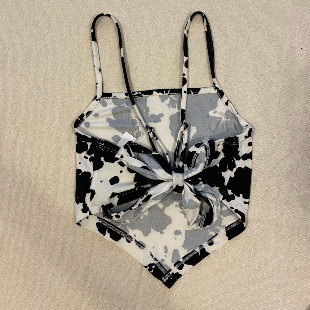 Cow Print Tank Top